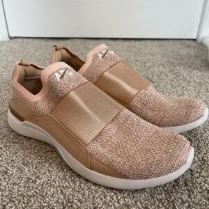 Women's APL Pink Athletic Slip-On Shoes
